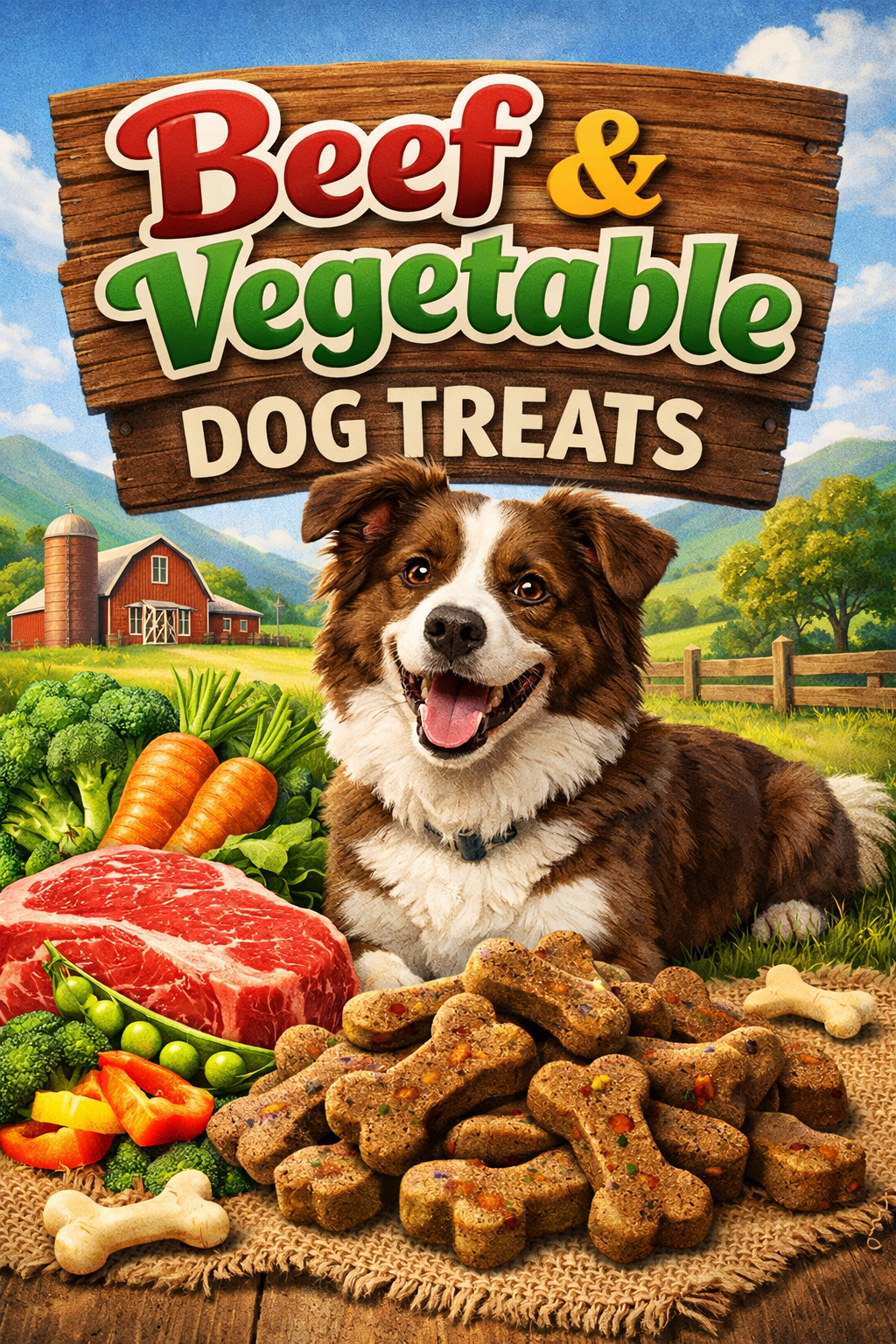 Beef & Vegetable Dog Treats