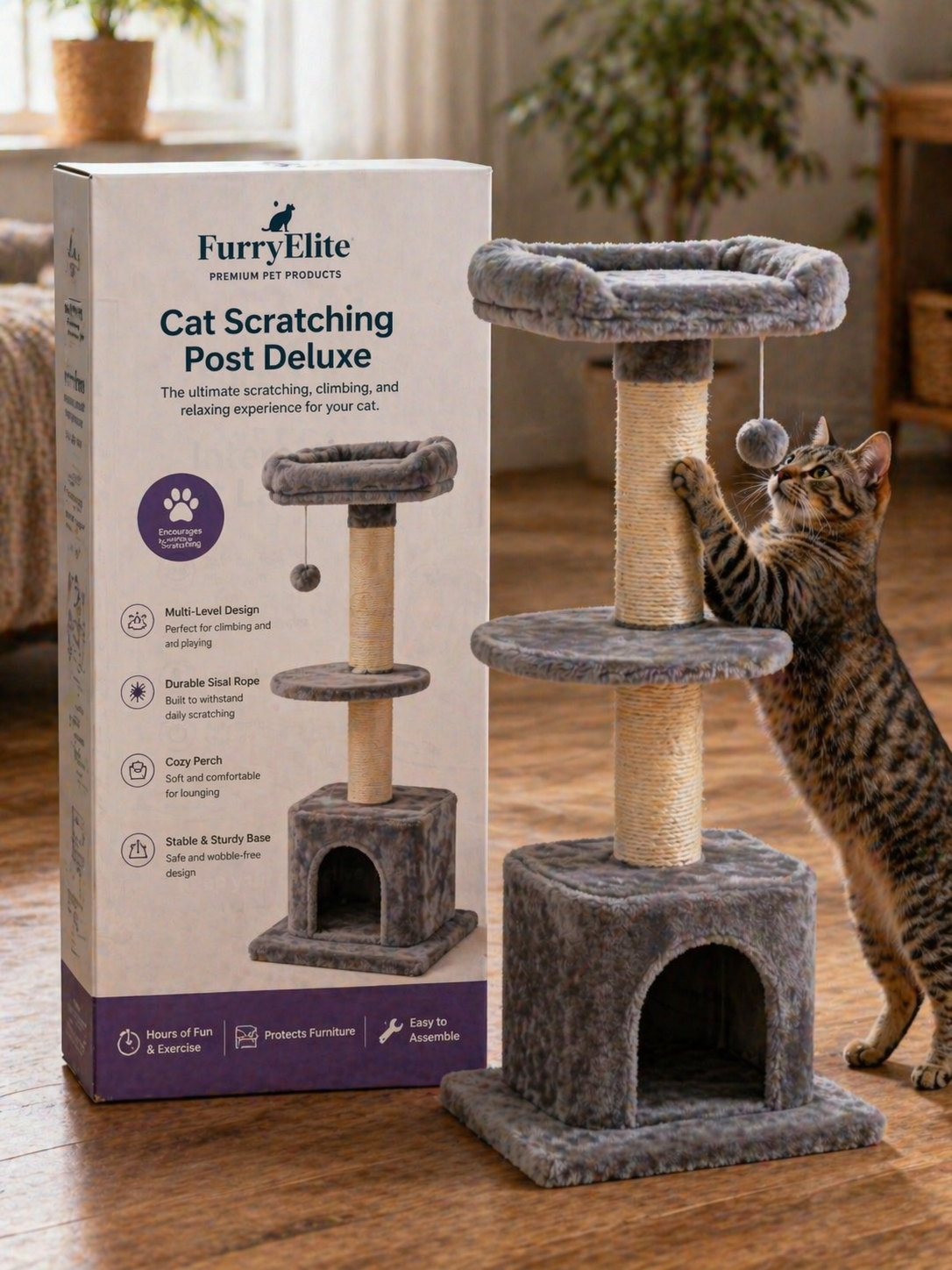 Cat Scratching Post Deluxe