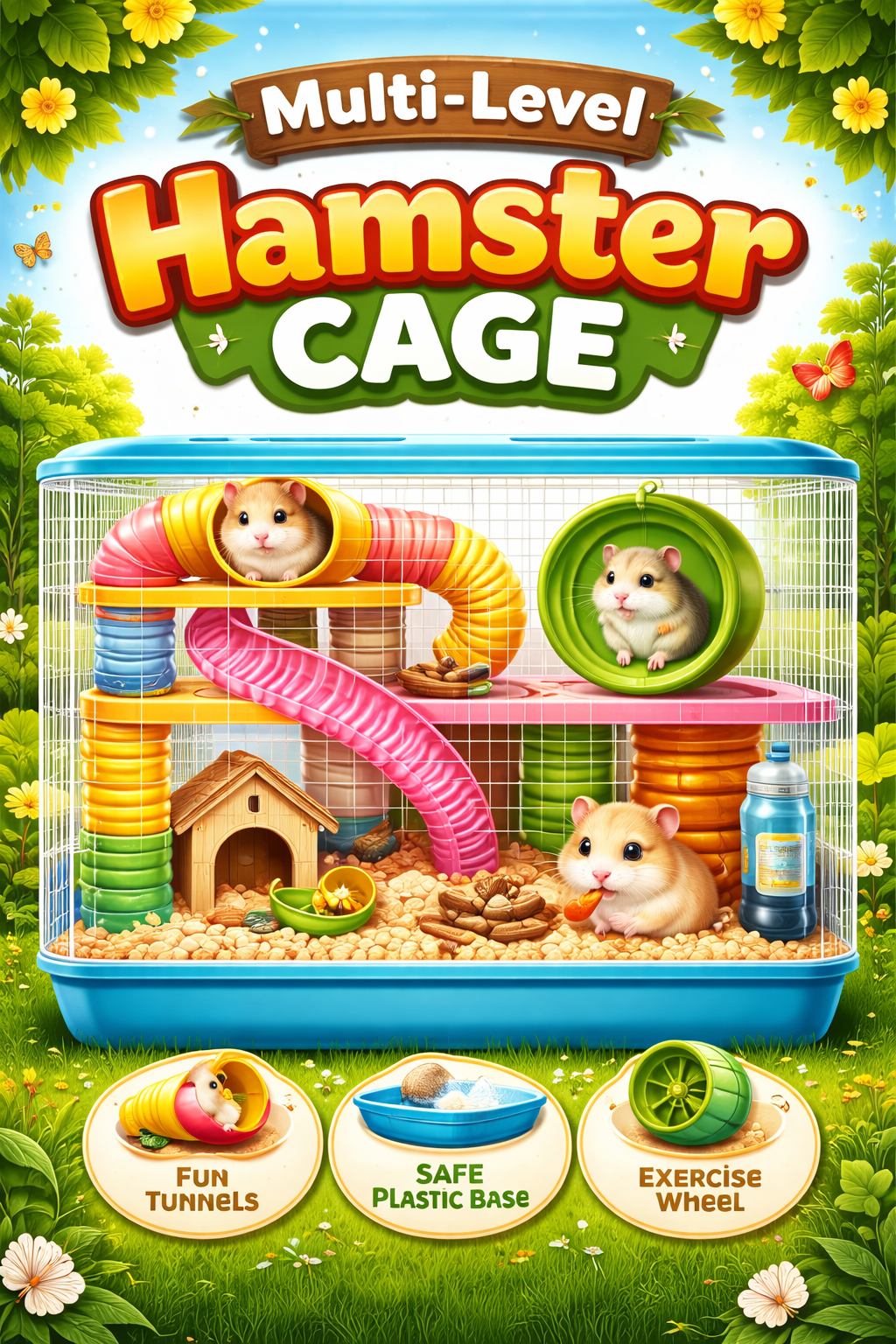 Multi-Level Hamster Cage