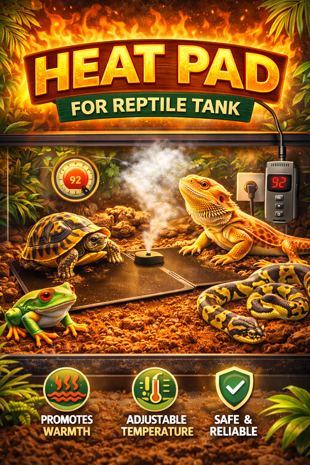 Heat Pad for Reptile Tank