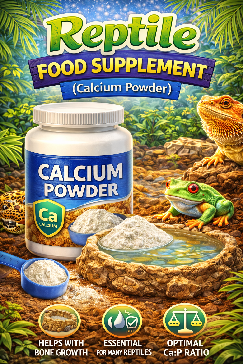 Reptile Food Supplement (Calcium Powder)